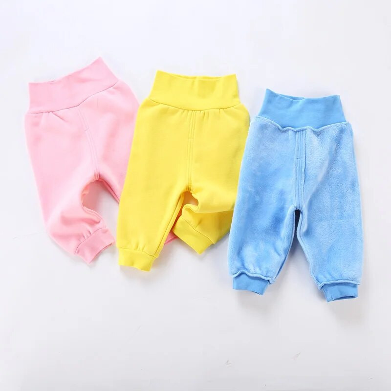 Babaruha kislány fiú nadrág pamut téli nadrág baba fiú ruhák kislány ruhák gyerekruhák magas derekú gyermeknadrágok