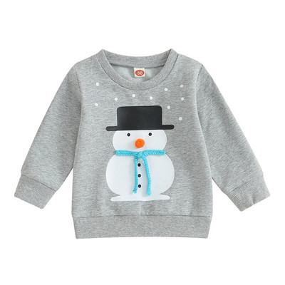 ma&baby 0-3Y karácsonyi újszülött csecsemő kisgyermek kislány fiú hosszú ujjú felsők Hóember karácsonyi jelmezek alkalmi ruhák