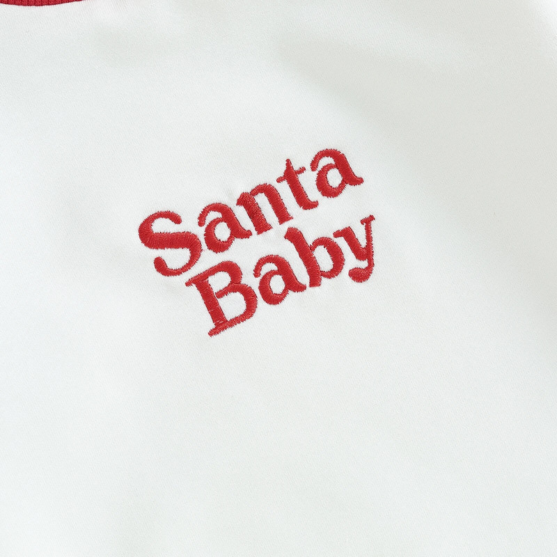 ma&baby 0-18M karácsonyi újszülött csecsemő totyogó kislány kisfiú csíkos levélmintás hosszú ujjú jumpsuit karácsonyi jelmezek