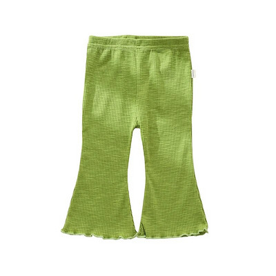 Baba csengő alsó 2022 új őszi gyerekruhák csecsemők cukorka színű rugalmas kiszélesedő nadrágok újszülött alkalmi bő pamut nadrágok