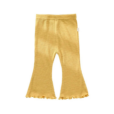 Baba csengő alsó 2022 új őszi gyerekruhák csecsemők cukorka színű rugalmas kiszélesedő nadrágok újszülött alkalmi bő pamut nadrágok