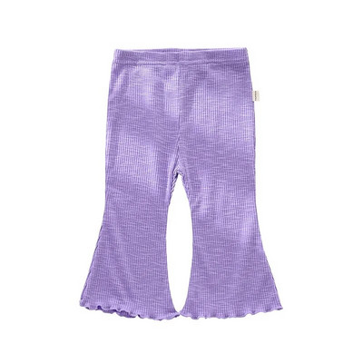 Baba csengő alsó 2022 új őszi gyerekruhák csecsemők cukorka színű rugalmas kiszélesedő nadrágok újszülött alkalmi bő pamut nadrágok