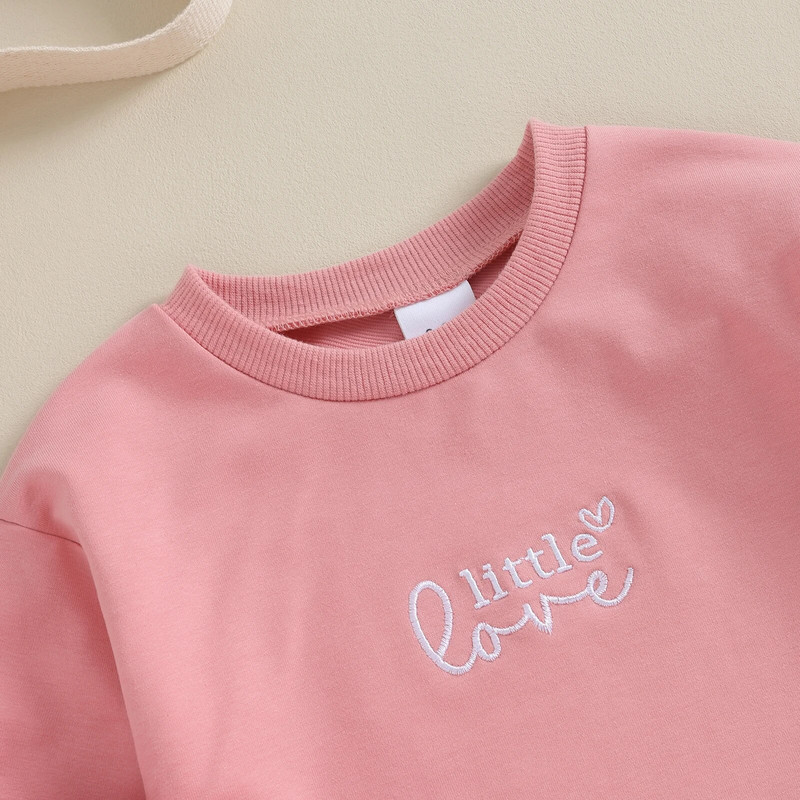 ma&baby 0-18M Újszülött Kisgyermek Kislány Letter Romper Hosszú ujjú Jumpsuit őszi tavaszi alkalmi ruházat