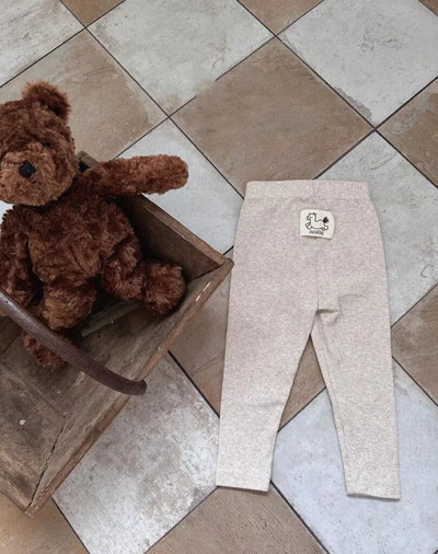 2023 ősz új baba leggings Aranyos kisgyermek lány kockás pöttyös leggings csecsemő fiú nadrág baba alkalmi nadrág gyerek ruhák