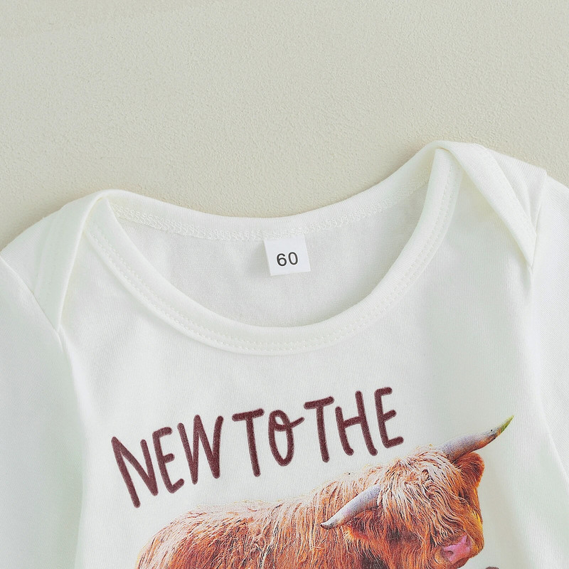 Kislányruha virágmintás hosszú ujjú nadrág fodros nadrággal és fejpántos csecsemőruhákkal