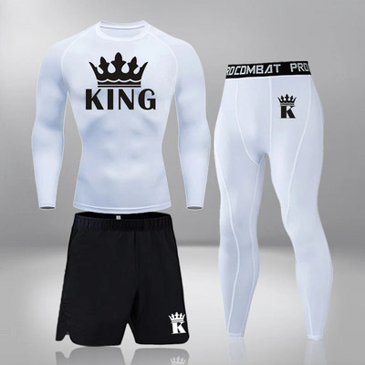 Vyriški kompresiniai sportiniai kostiumai, bėgimo sportiniai kostiumai, greitai džiūstantys treniruoklių salės pėdkelnės Treniruotės drabužiai, bėgiojimas, kvėpuojantis sporto rinkinys