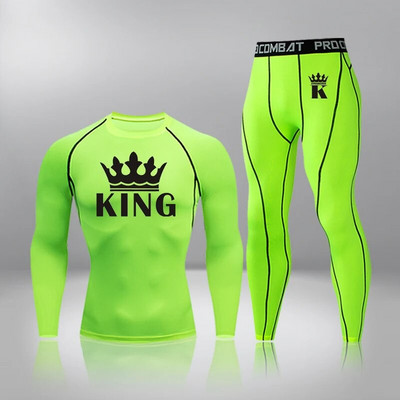 Vyriški kompresiniai sportiniai kostiumai, bėgimo sportiniai kostiumai, greitai džiūstantys treniruoklių salės pėdkelnės Treniruotės drabužiai, bėgiojimas, kvėpuojantis sporto rinkinys