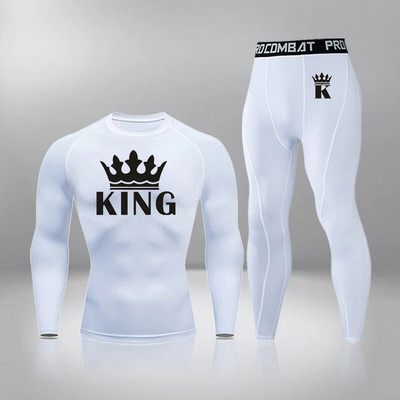 Vyriški kompresiniai sportiniai kostiumai, bėgimo sportiniai kostiumai, greitai džiūstantys treniruoklių salės pėdkelnės Treniruotės drabužiai, bėgiojimas, kvėpuojantis sporto rinkinys