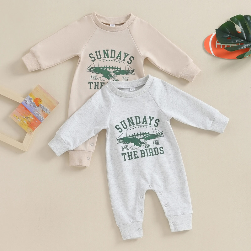 ma&baby 0-18M újszülött kisgyermek kisbaba fiú lány betűs jumpsuit hosszú ujjú nadrág őszi tavaszi alkalmi ruházat