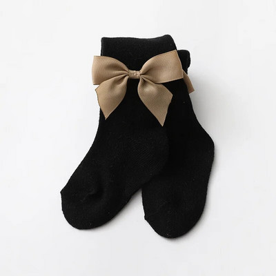 Gyerekek Leggings Bowknot Baby Girl Harisnya zokni Vágott tavaszi Őszi Pamut Harisnya Bebe fille Kötött harisnya csecsemőknek