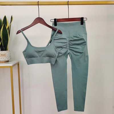 Zökkenőmentes sportruhák Női jógakészlet Fitnesz-edzőruhák Női Sportruházat Jógaruhák Edzőterem Vékony tréningruha Női