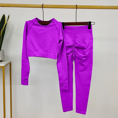 Zökkenőmentes sportruhák Női jógakészlet Fitnesz-edzőruhák Női Sportruházat Jógaruhák Edzőterem Vékony tréningruha Női