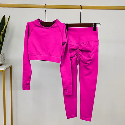 Zökkenőmentes sportruhák Női jógakészlet Fitnesz-edzőruhák Női Sportruházat Jógaruhák Edzőterem Vékony tréningruha Női