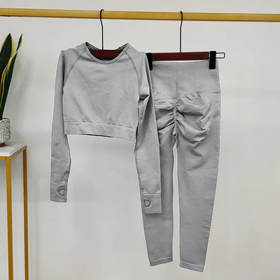 Zökkenőmentes sportruhák Női jógakészlet Fitnesz-edzőruhák Női Sportruházat Jógaruhák Edzőterem Vékony tréningruha Női