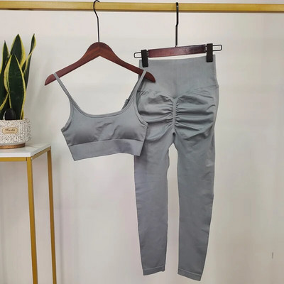 Zökkenőmentes sportruhák Női jógakészlet Fitnesz-edzőruhák Női Sportruházat Jógaruhák Edzőterem Vékony tréningruha Női