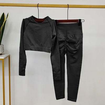 Zökkenőmentes sportruhák Női jógakészlet Fitnesz-edzőruhák Női Sportruházat Jógaruhák Edzőterem Vékony tréningruha Női