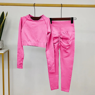 Zökkenőmentes sportruhák Női jógakészlet Fitnesz-edzőruhák Női Sportruházat Jógaruhák Edzőterem Vékony tréningruha Női