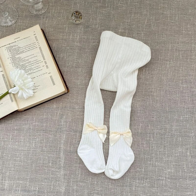 Aranyos kislány harisnyanadrág 0-4 éves korig újszülött gyerekeknek, egyszínű, csokorcsomós harisnya puha pamut harisnya tipegő gyerekeknek leggings ruhák