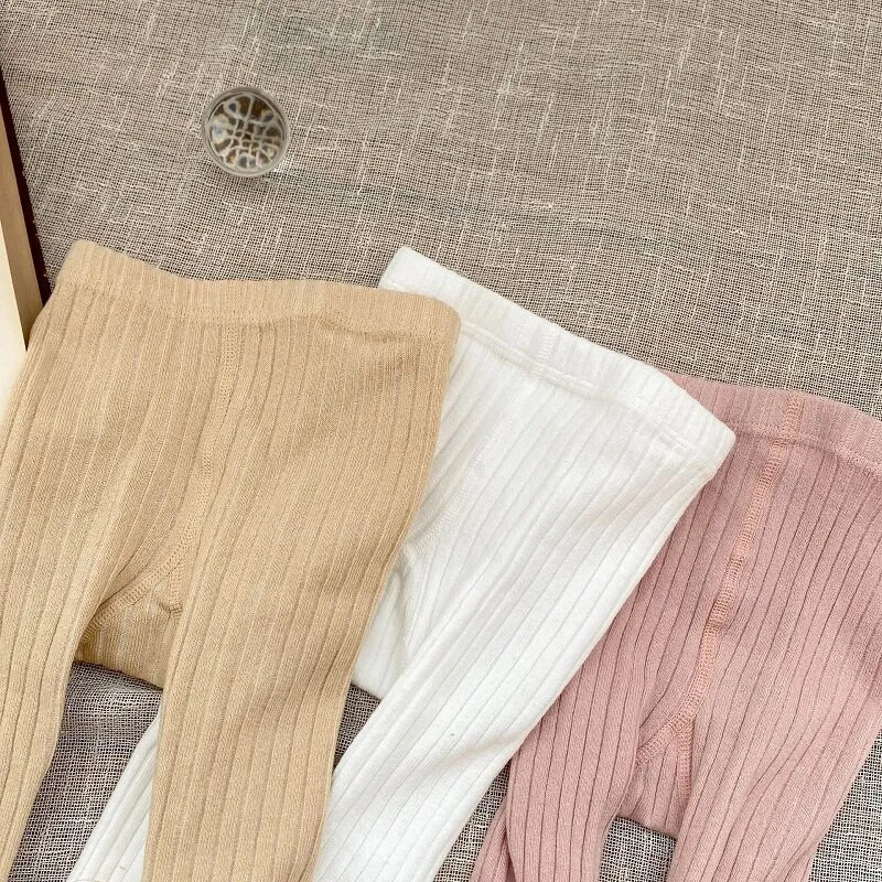 Aranyos kislány harisnyanadrág 0-4 éves korig újszülött gyerekeknek, egyszínű, csokorcsomós harisnya puha pamut harisnya tipegő gyerekeknek leggings ruhák