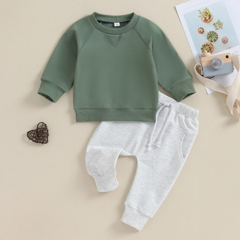 ma&baby 0-3Y újszülött kisgyermek kisfiú lány ruhakészletek alkalmi ruhák hosszú ujjú felsők nadrágok őszi tavaszi tréningruha