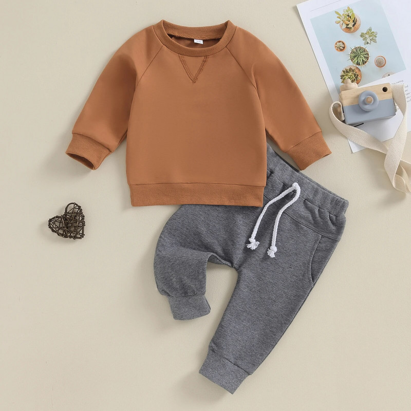 ma&baby 0-3Y újszülött kisgyermek kisfiú lány ruhakészletek alkalmi ruhák hosszú ujjú felsők nadrágok őszi tavaszi tréningruha