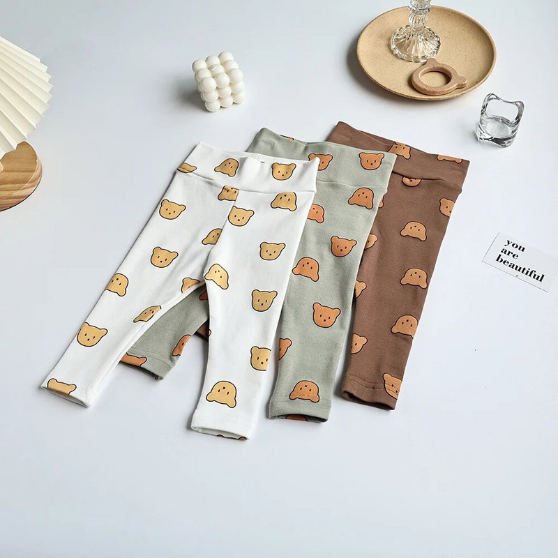 MILANCEL baba pizsama szett kisgyermek lányoknak alvó viselet medve felső és magas derekú nadrág csecsemő pizsama öltöny