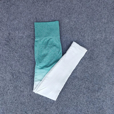 Női Ombre jóga szett Sport melltartó+varrat nélküli leggings tornatermi ruházat edzés sportruházat fitnesz sportruha magas derekú jóga nadrág futás