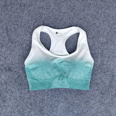 Női Ombre jóga szett Sport melltartó+varrat nélküli leggings tornatermi ruházat edzés sportruházat fitnesz sportruha magas derekú jóga nadrág futás