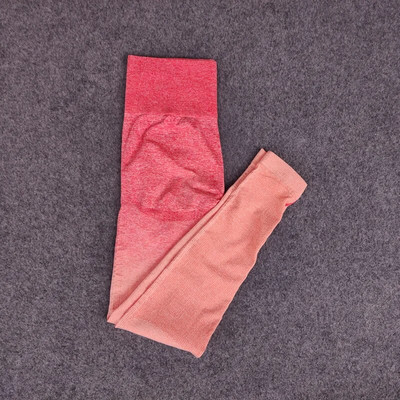 Női Ombre jóga szett Sport melltartó+varrat nélküli leggings tornatermi ruházat edzés sportruházat fitnesz sportruha magas derekú jóga nadrág futás