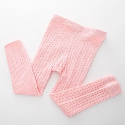 2023-as nagy népszerűségnek örvendő baba lányoknak nyújtható leggings nadrágok tavaszi és őszi tipegő gyerek kötő nadrág rózsaszín színű csecsemő harisnyanadrág