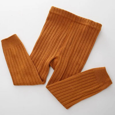 2023-as nagy népszerűségnek örvendő baba lányoknak nyújtható leggings nadrágok tavaszi és őszi tipegő gyerek kötő nadrág rózsaszín színű csecsemő harisnyanadrág