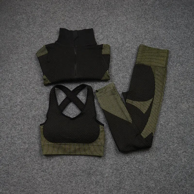 2/3 DB Zökkenőmentes jóga szettek Sport Fitness mellény Magas derekú Csípőt emelő nadrágok Öltönyök Edzőruhák Tornatermi leggings szett nőknek