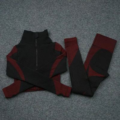 2/3 DB Zökkenőmentes jóga szettek Sport Fitness mellény Magas derekú Csípőt emelő nadrágok Öltönyök Edzőruhák Tornatermi leggings szett nőknek