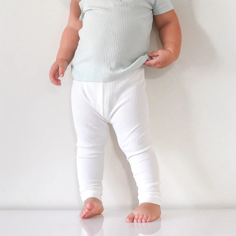 0-24M tavaszi baba lány fiú nadrág pamut harisnya egyszínű magas derék rugalmasság újszülött baba legging szűk nadrág ruhák