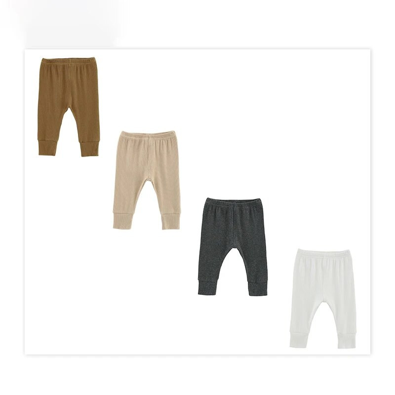 0-24M tavaszi baba lány fiú nadrág pamut harisnya egyszínű magas derék rugalmasság újszülött baba legging szűk nadrág ruhák