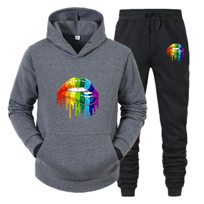 Ανδρικό Σετ Φούτερ Γυναικεία Φόρμα Ανδρικά Επώνυμα Ρούχα Φούτερ για Άντρες Ανδρικά Αθλητικά Κοστούμια Ανδρικά Παντελόνια Σετ Φούτερ