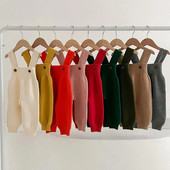 Φθινόπωρο Χειμώνας Βρέφος Βρέφος Κοριτσάκια Αγόρια Μονόχρωμο Πλέξιμο Ολόσωμο νήπιο Κοριτσάκι Αγόρια Παντελόνι Πλεκτομηχανές Παιδικό Παντελόνι