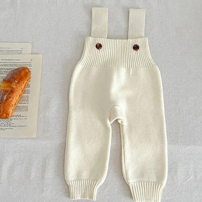 Φθινόπωρο Χειμώνας Βρέφος Βρέφος Κοριτσάκια Αγόρια Μονόχρωμο Πλέξιμο Ολόσωμο νήπιο Κοριτσάκι Αγόρια Παντελόνι Πλεκτομηχανές Παιδικό Παντελόνι