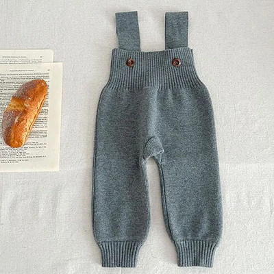 Φθινόπωρο Χειμώνας Βρέφος Βρέφος Κοριτσάκια Αγόρια Μονόχρωμο Πλέξιμο Ολόσωμο νήπιο Κοριτσάκι Αγόρια Παντελόνι Πλεκτομηχανές Παιδικό Παντελόνι