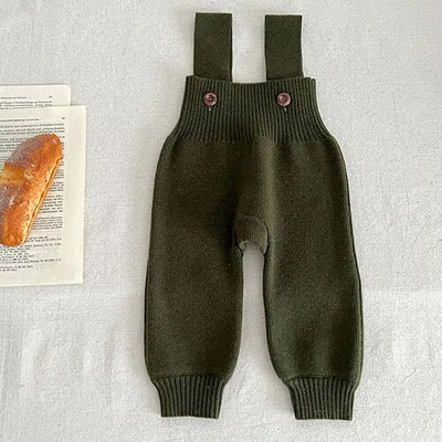 Φθινόπωρο Χειμώνας Βρέφος Βρέφος Κοριτσάκια Αγόρια Μονόχρωμο Πλέξιμο Ολόσωμο νήπιο Κοριτσάκι Αγόρια Παντελόνι Πλεκτομηχανές Παιδικό Παντελόνι