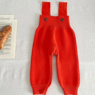 Φθινόπωρο Χειμώνας Βρέφος Βρέφος Κοριτσάκια Αγόρια Μονόχρωμο Πλέξιμο Ολόσωμο νήπιο Κοριτσάκι Αγόρια Παντελόνι Πλεκτομηχανές Παιδικό Παντελόνι