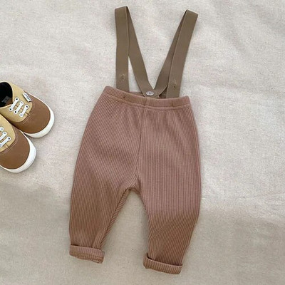 Φθινόπωρο Χειμώνας Βρέφος Βρέφος Κοριτσάκια Αγόρια Μονόχρωμο Πλέξιμο Ολόσωμο νήπιο Κοριτσάκι Αγόρια Παντελόνι Πλεκτομηχανές Παιδικό Παντελόνι
