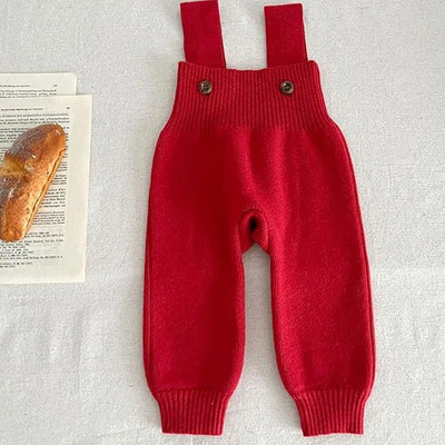 Φθινόπωρο Χειμώνας Βρέφος Βρέφος Κοριτσάκια Αγόρια Μονόχρωμο Πλέξιμο Ολόσωμο νήπιο Κοριτσάκι Αγόρια Παντελόνι Πλεκτομηχανές Παιδικό Παντελόνι