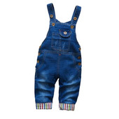 2023 νέα άνοιξη και φθινόπωρο βρέφη παιδικά χοντρό τζιν παντελόνι σαλιάρα μωρά αγόρια κορίτσια καρτούν αρκούδα τζιν ζαρτιέρες φόρμες 0-4Y