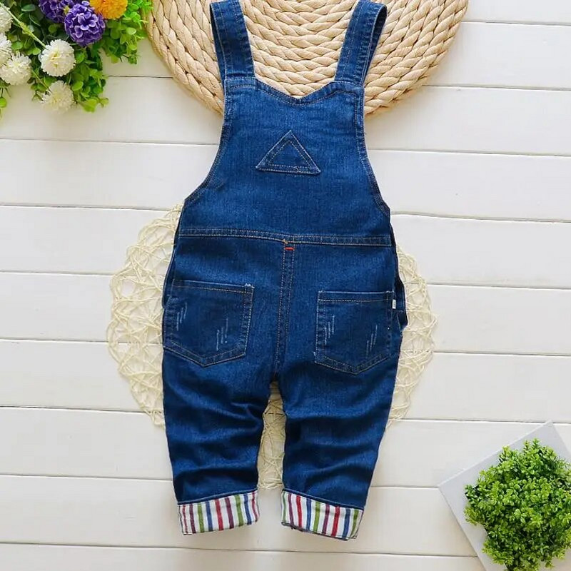 2023 νέα άνοιξη και φθινόπωρο βρέφη παιδικά χοντρό τζιν παντελόνι σαλιάρα μωρά αγόρια κορίτσια καρτούν αρκούδα τζιν ζαρτιέρες φόρμες 0-4Y