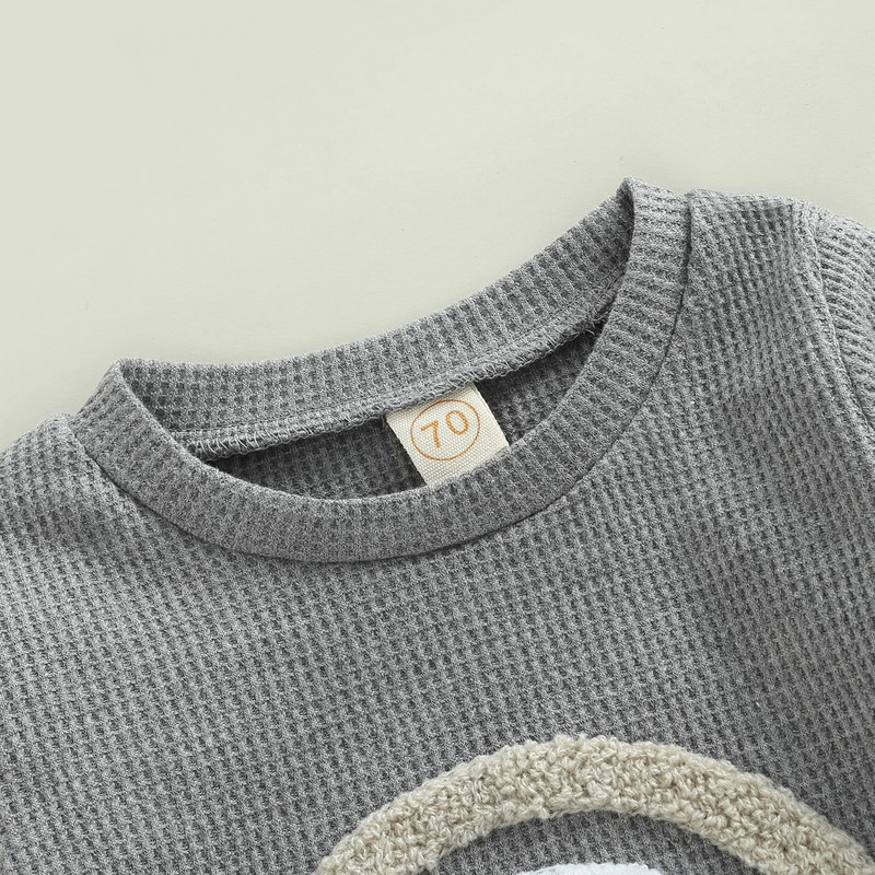 0-24M kisfiú lány ruhakészlet újszülött csecsemő őszi tavaszi ruhák szivárvány felsők nadrágok alkalmi ruhák