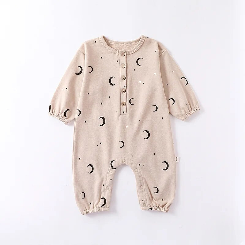 0-24M Νεογέννητα, παιδικά, βρεφικά, κοριτσάκια, φθινοπωρινά βαμβακερά ρούχα για μωρά με μακρυμάνικη στάμπα, νεογέννητο κοστούμι