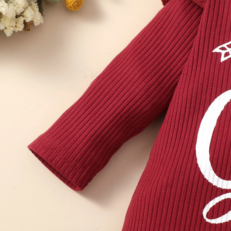 Újszülött póló csecsemő baba lány kombiné levélmintás nadrág hosszú ujjú divat szabadidő ruházat őszi tavaszi babaruhák