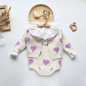 Φθινοπωρινό σετ βρεφικών ρούχων MILANCEL Κοριτσίστικο πλεκτό κοστούμι καμίζα Φορμάκι και πουλόβερ 2 τμχ Βρεφική στολή