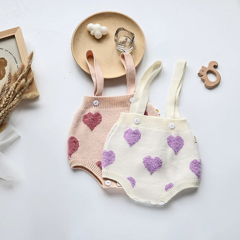 Φθινοπωρινό σετ βρεφικών ρούχων MILANCEL Κοριτσίστικο πλεκτό κοστούμι καμίζα Φορμάκι και πουλόβερ 2 τμχ Βρεφική στολή